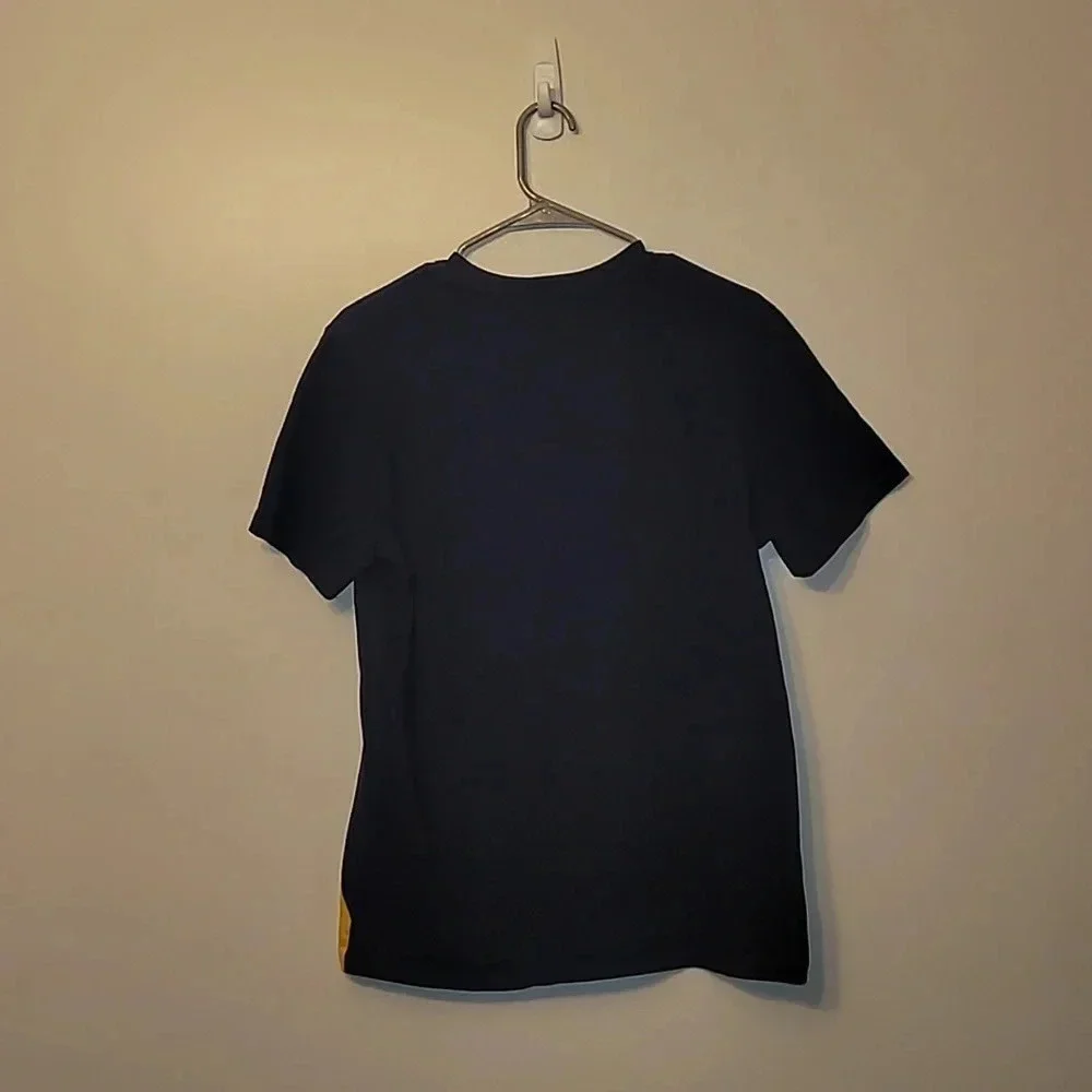 Polo by Ralph Lauren vintage 90s y2k embroidered boys XL 18/20 Navy and gold tee - Picture 5 of 9